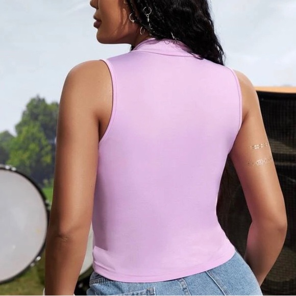 Purple Zipper Shirt - Picture 2 of 4